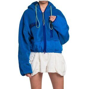 hooded teddy jacket